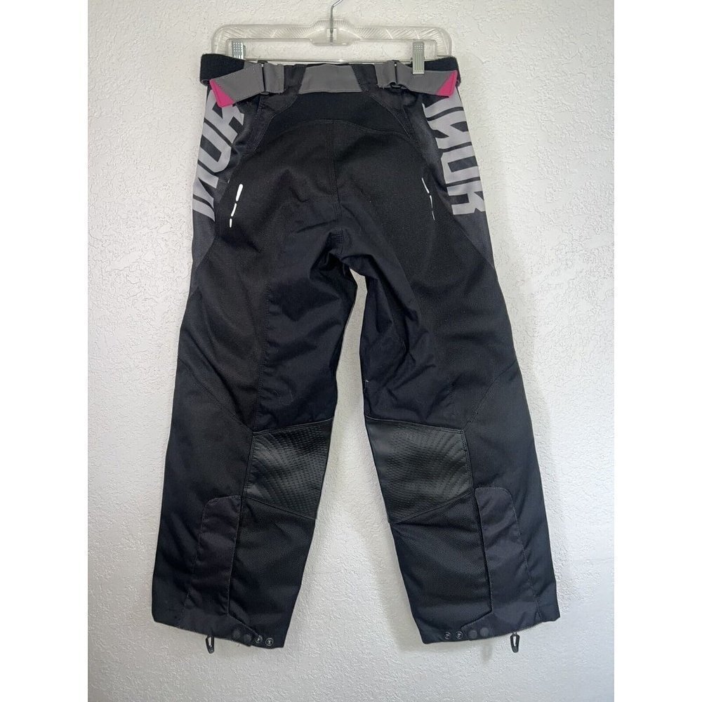 Thor Youth MX Pants ATV Pants Pink Black Size 9/10 Racing Leather Knees Pocket G